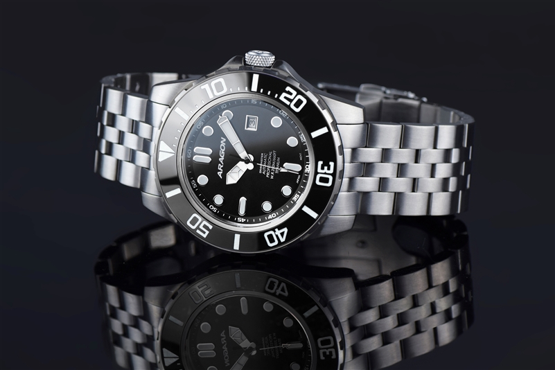 ARAGON Divemaster Titanium Black 50mm