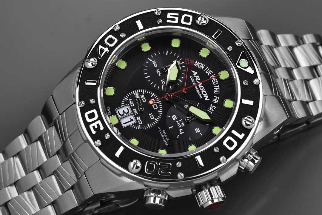 ARAGON Enforcer Chronograph 1000 Black