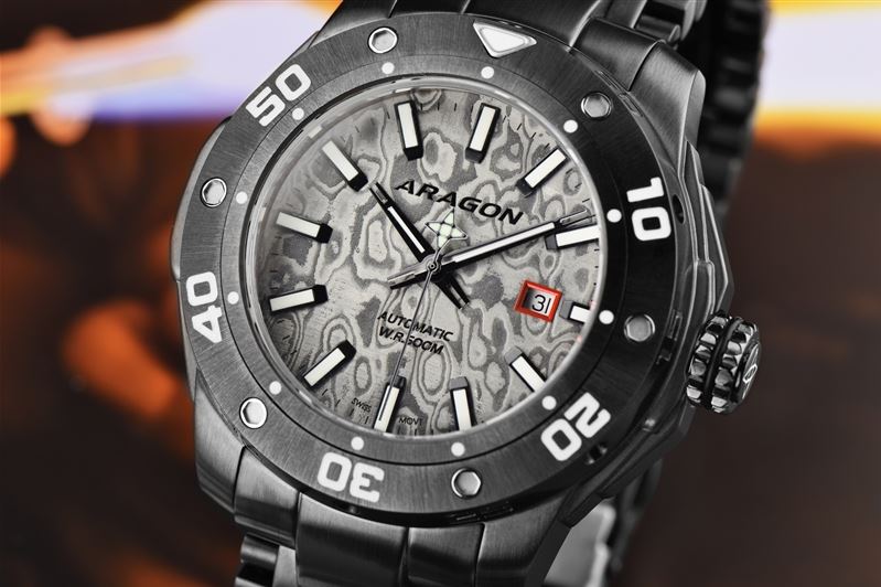 ARAGON Superjet Damascus 2824 50mm Automatic Grey Limited Edition
