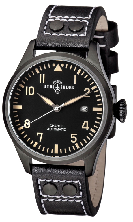 Air Blue Charlie Automatic PVD Black-Tan 44mm