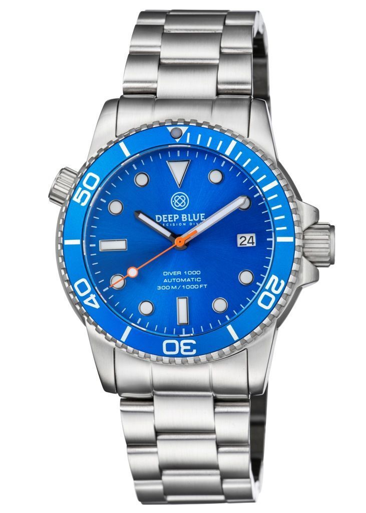 Deep Blue Diver 1000 Blue-Blue-Orange-Steel