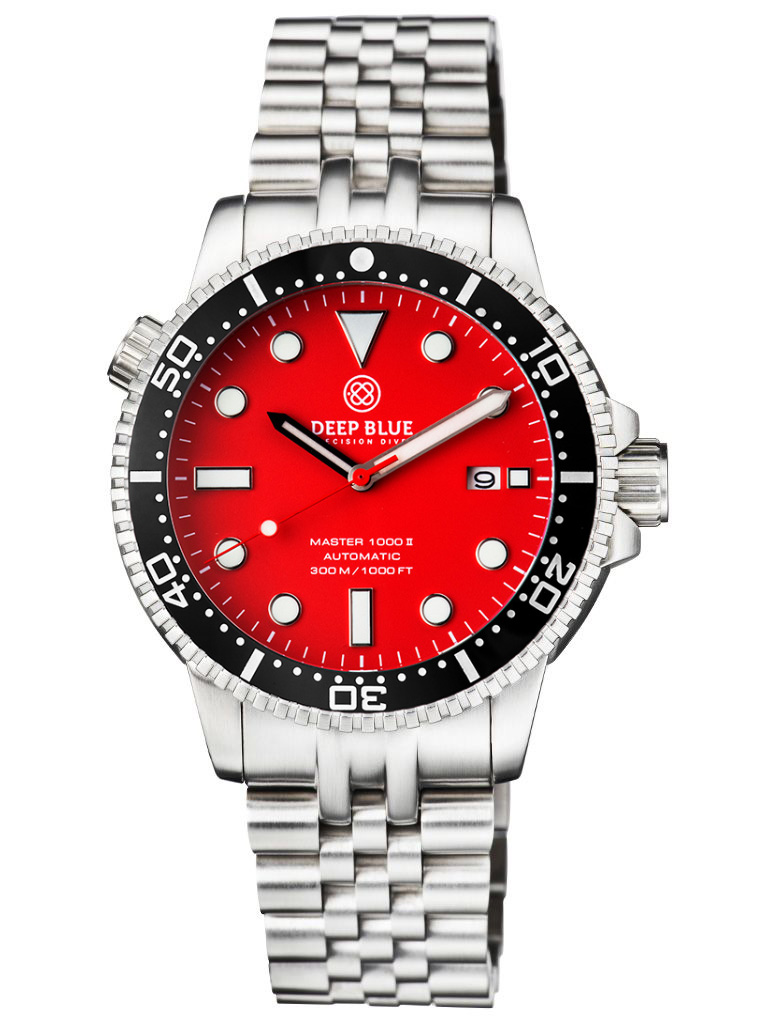 Deep Blue Diver 1000 II Black-Red Matt