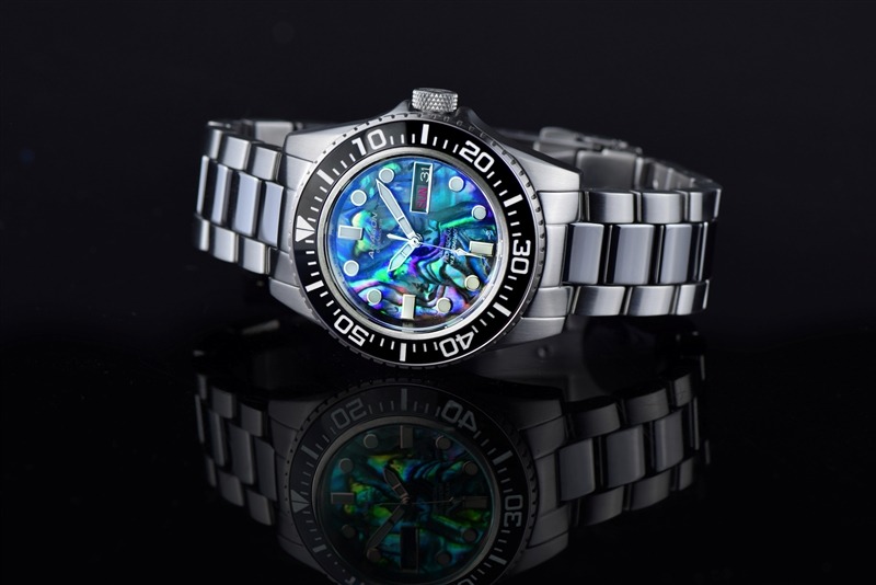 ARAGON Divemaster Tungsten NH36 Automatic Abalone 40mm