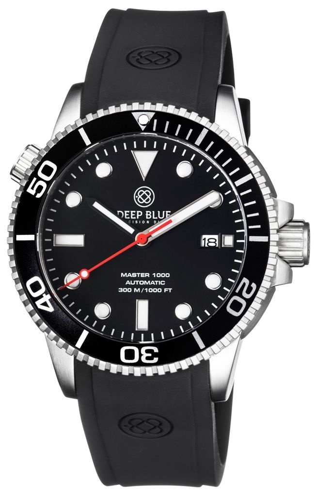 Deep Blue Master 1000 Black-Black-Red-SC