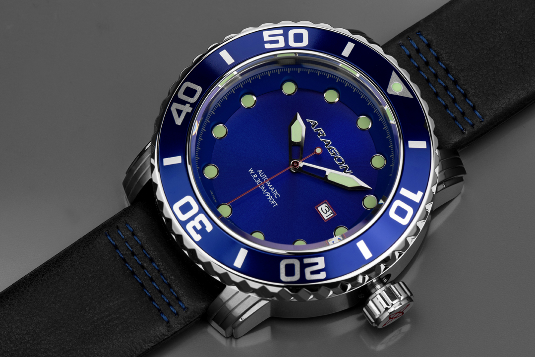 ARAGON Gauge 55mm Automatic Blue