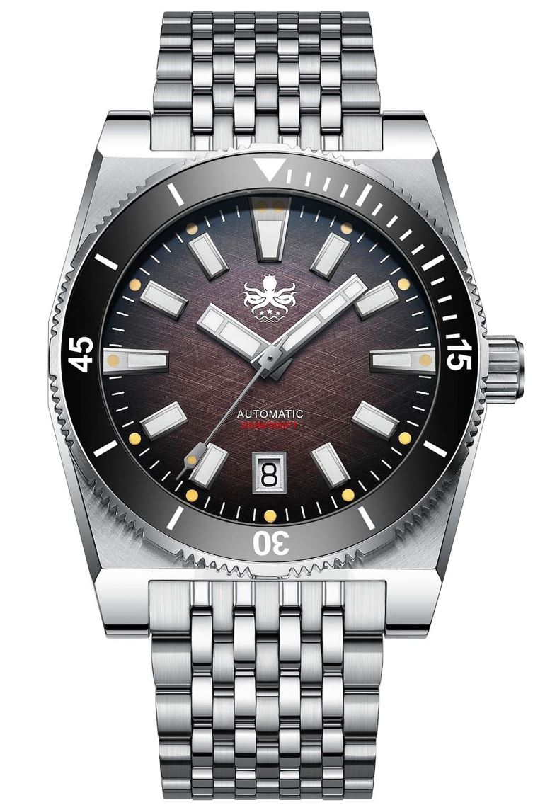 Phoibos Narwhal Brown 300m Diver Automatic