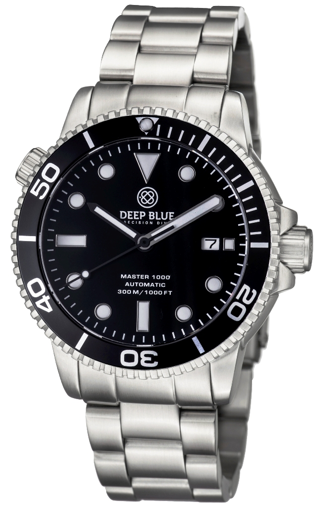 Deep Blue Master 1000 Black-Black-Black Steel