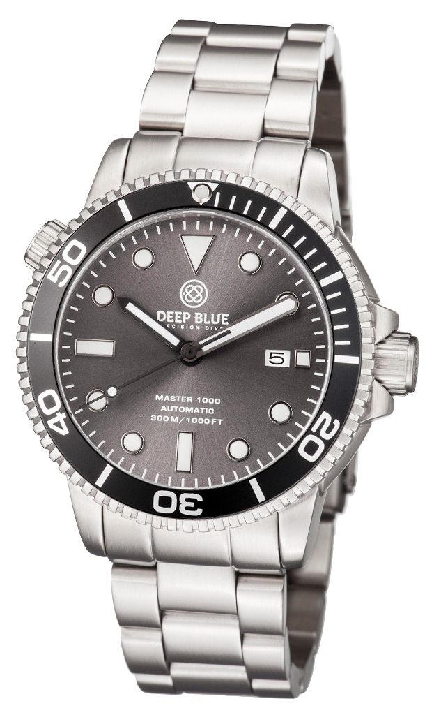 Deep Blue Master 1000 Black-Grey Steel