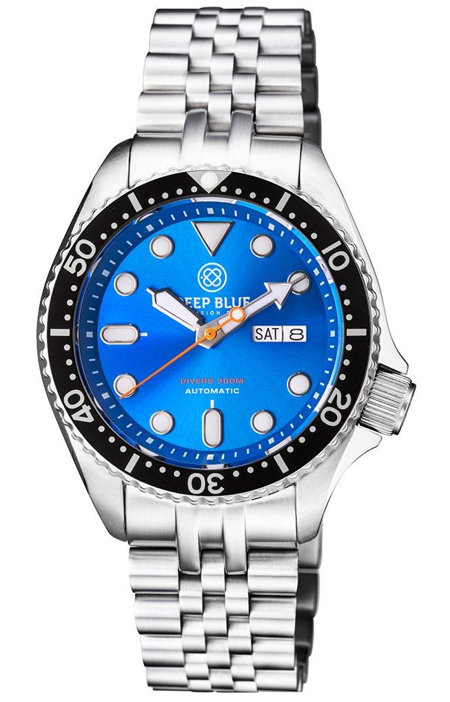 Deep Blue Military Diver 300 Automatic Blue-Black II Steel