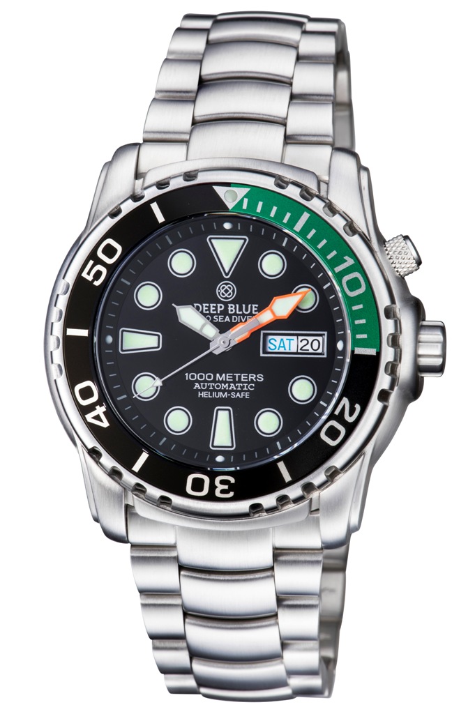 Deep Blue Sea Diver III 1000m Black-Green