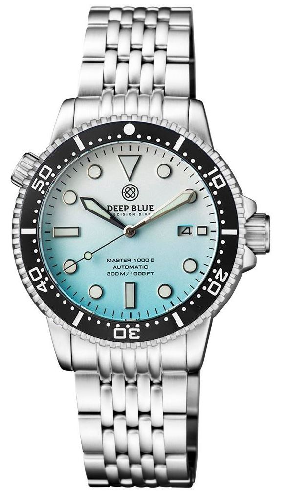 Deep Blue Master 1000 II Gradient Ice Blue Matt Steel