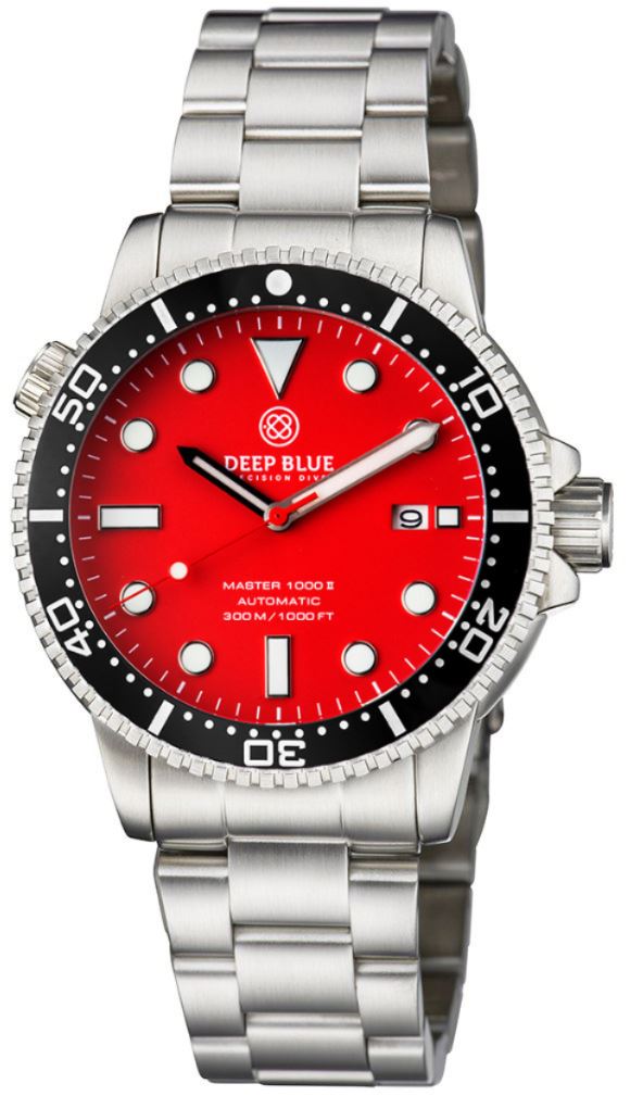 Deep Blue Master 1000 II Black-Red Matt