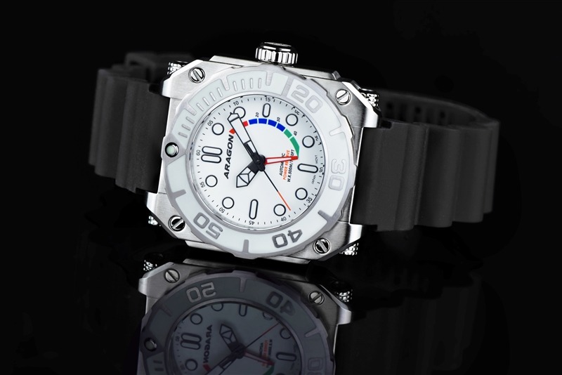 ARAGON DF DiveTank Power Reserve Automatic White 48mm