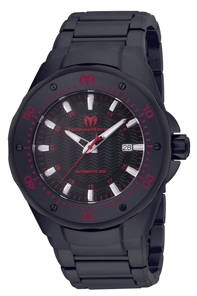 TechnoMarine Manta Sea Automatic TM-215097 Black IP Steel Herrenuhr