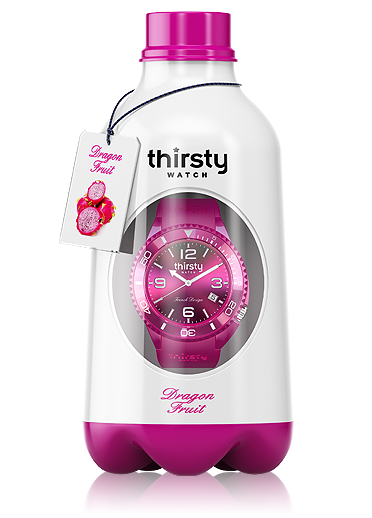 Thirsty Armbanduhr Silikon Dragon Fruit