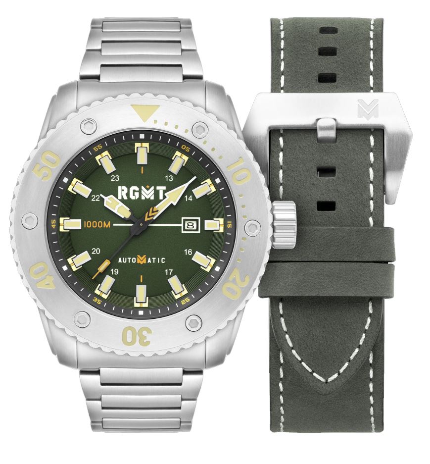 RGMT All-Brite Green 54mm Automatic Set Inkl. Gummiarmband