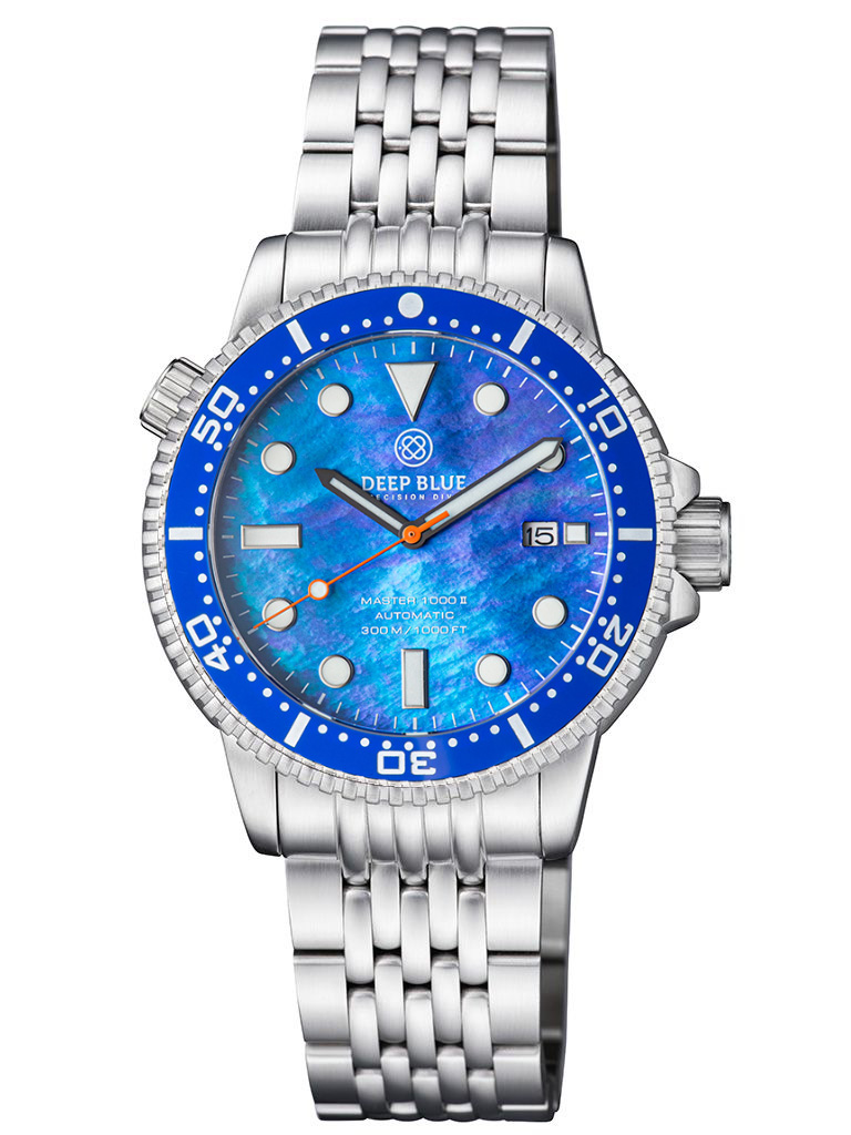 Deep Blue Master 1000 II Blue-Blue-MOP Steel