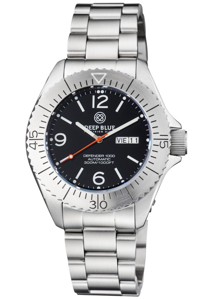 Deep Blue Defender 1000 Automatic 44mm Black Steel