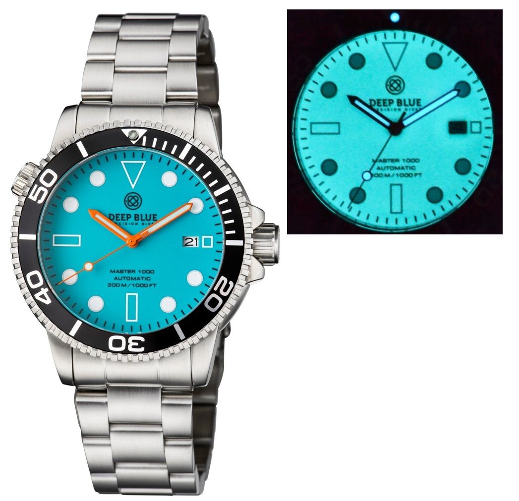 Deep Blue Master 1000 Blue Lume Steel