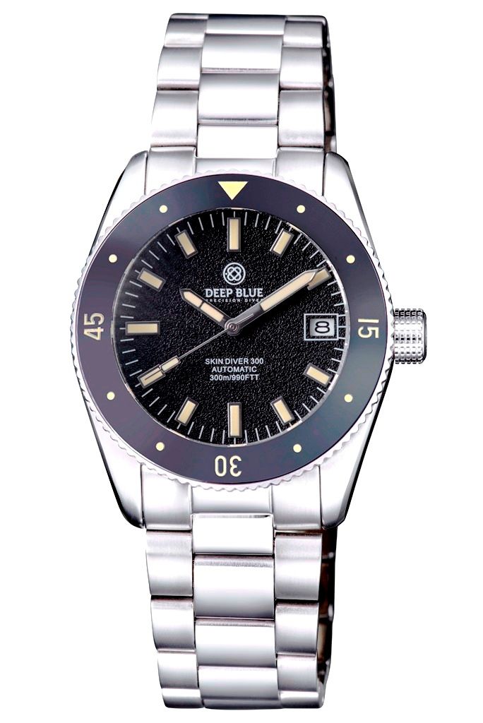 Deep Blue Skin Diver 300 Black II 40mm Vintage