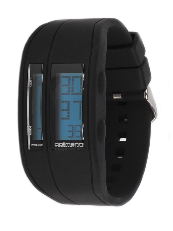 Pollmann Sportwatch Chrono Schwarz Armbanduhr