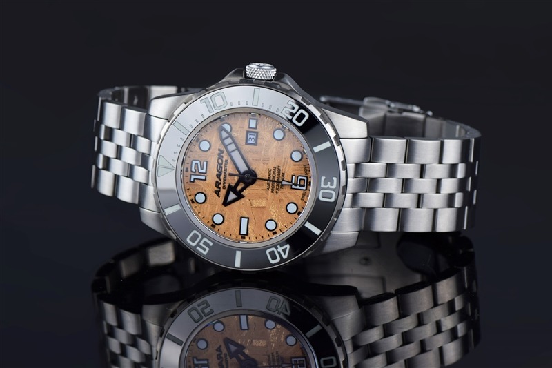 ARAGON Divemaster Titanium Meteorite Swiss Copper 50mm Limited Edition