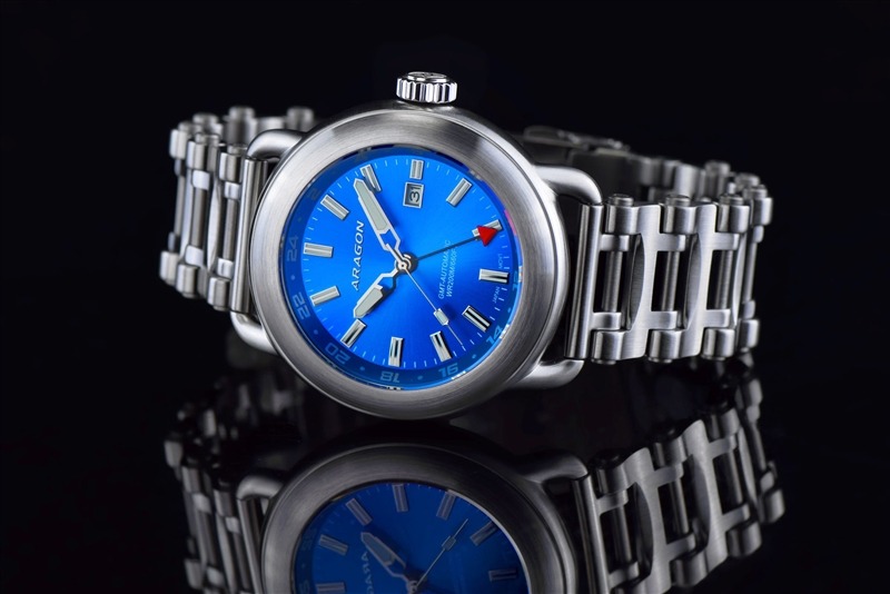 ARAGON Millipede EVO GMT NH34 Automatic Blue 50mm