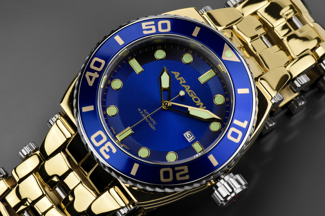ARAGON Milipede Automatic Blue Gold IP
