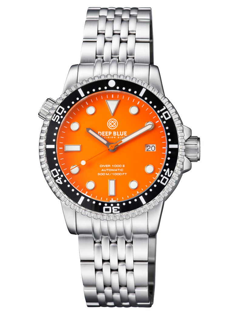 Deep Blue Diver 1000 II Black-Orange-Matt