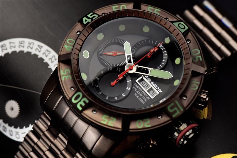 ARAGON Gauge 3G Swiss Chrono Automatic Black Limited Edition
