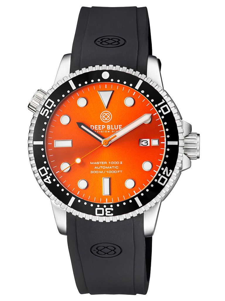 Deep Blue Master 1000 II Black-Orange-Orange