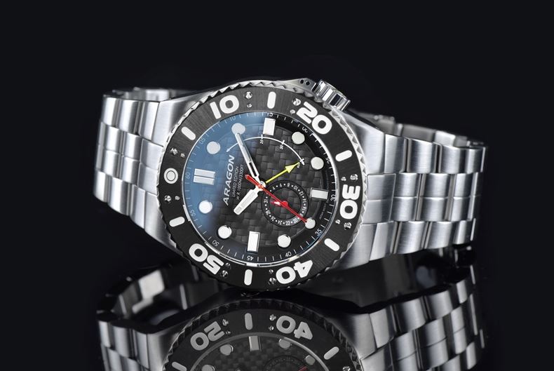ARAGON Enforcer Power Reserve Black 50mm Auto Limited Edition