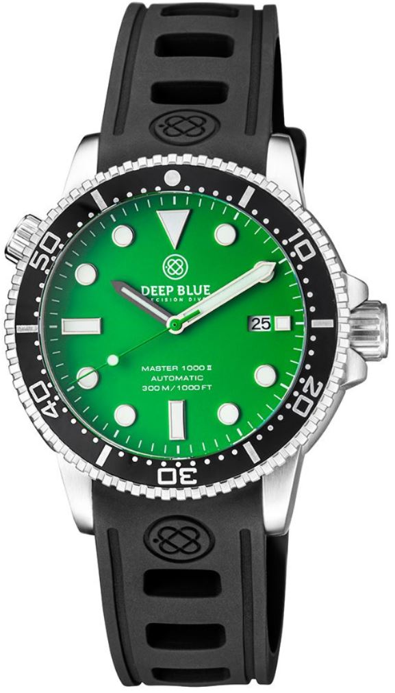 Deep Blue Master 1000 II Black-Green Matt