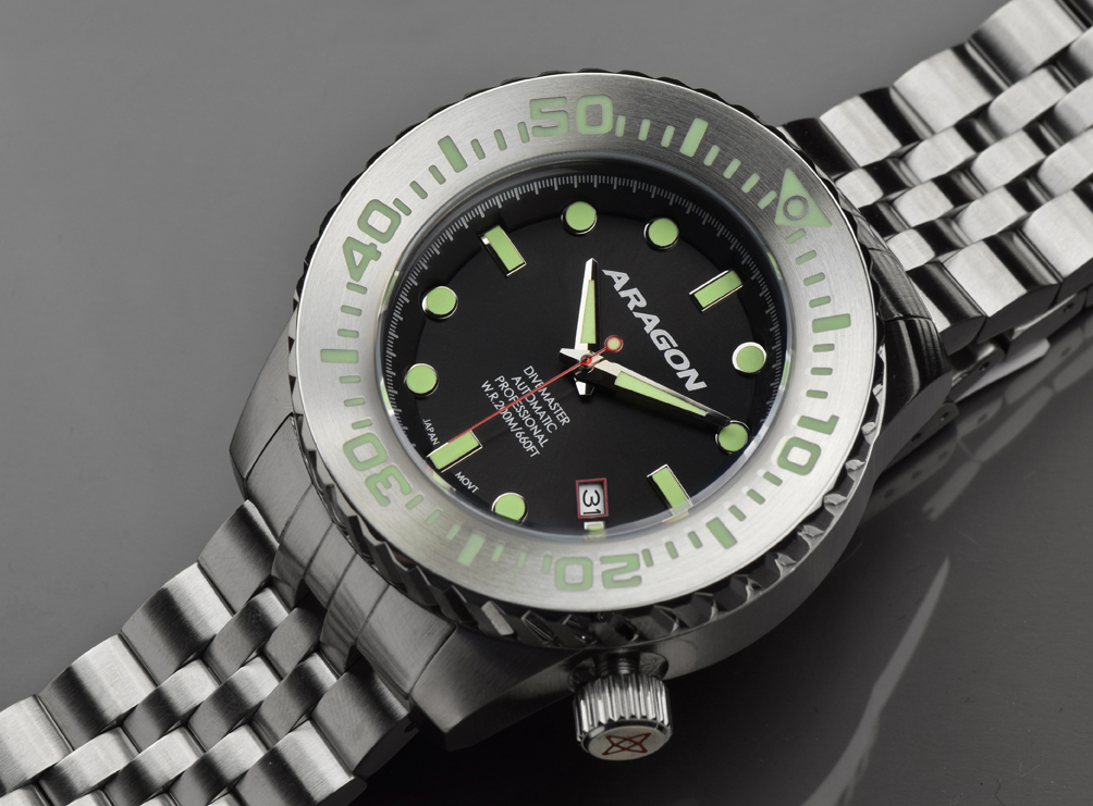 ARAGON Divemaster EVO 45 mm Automatic Black