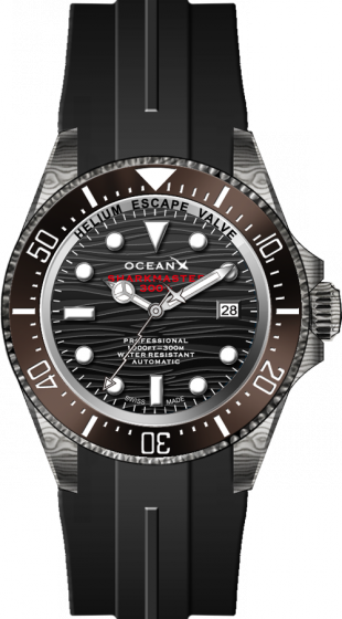 OceanX Sharkmaster 300+ Black Automatic Special Edition