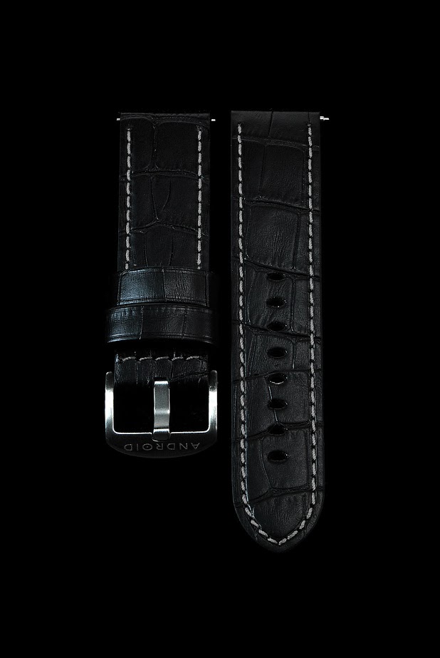 ANDROID Lederarmband 24mm Black-White SCKGY