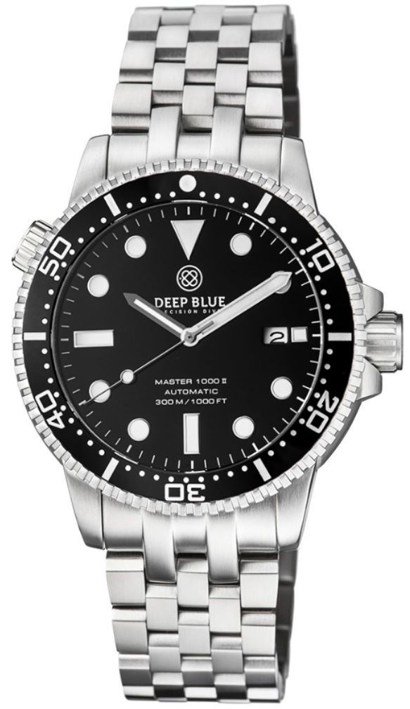 Deep Blue Master 1000 II Black-Black-Black Steel