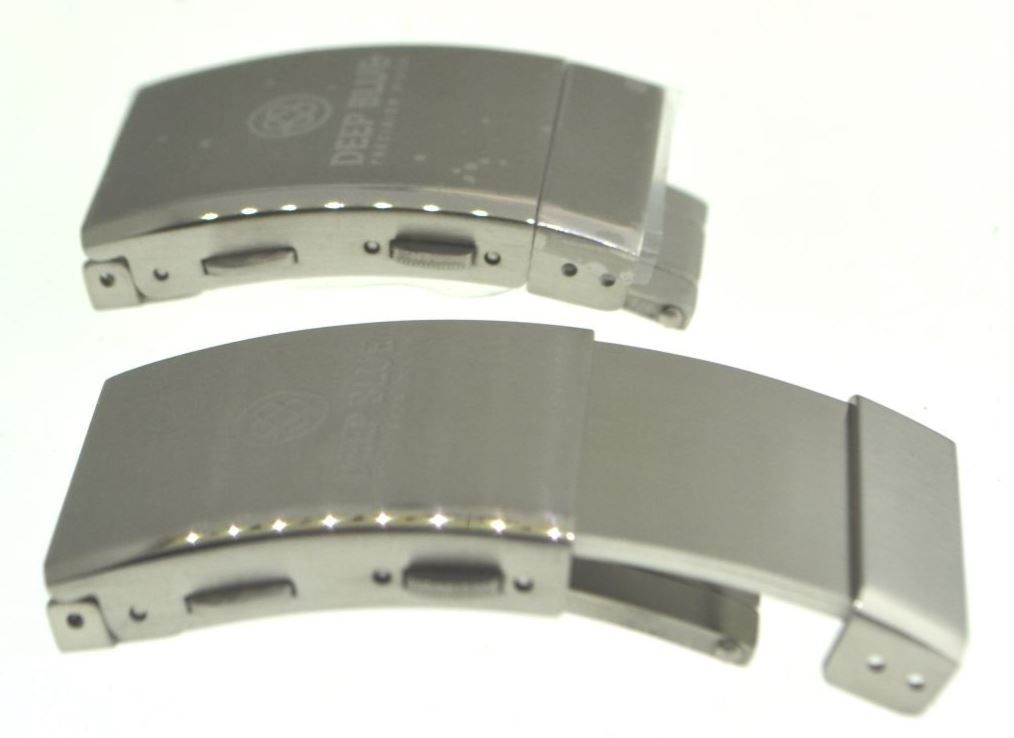 Deep Blue Ratchet Clasp Schließe 20mm (für 22 mm Armbänder)