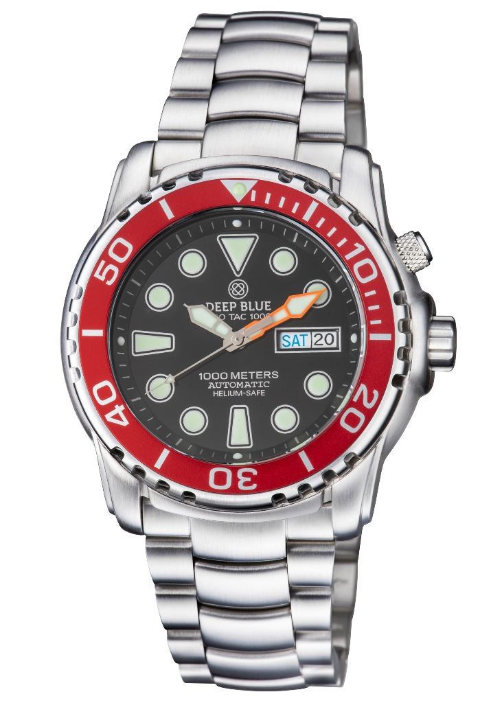 Deep Blue Sea Diver 1000m Black-Red