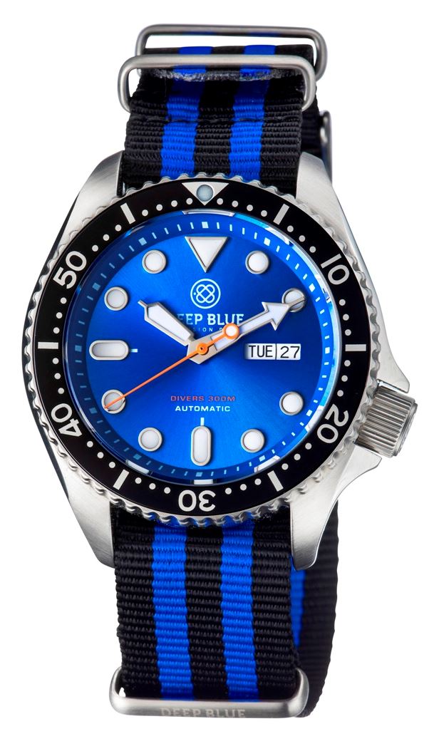 Deep Blue Military Diver 300 Automatic Light Blue-Black