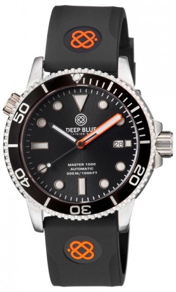 Deep Blue Diver 1000 Black-Black-Orange