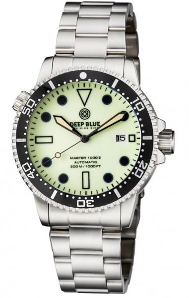 Deep Blue Master 1000 II Yellow Full Lume Steel