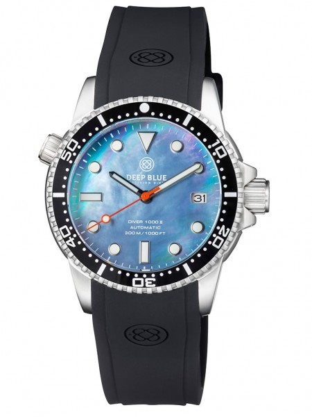 Deep Blue Diver 1000 II Platinium-MOP