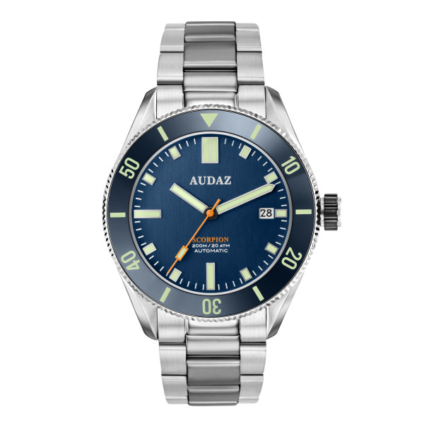 Audaz Scorpion Blue 40mm Automatic