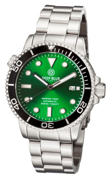 Deep Blue Master 1000 Green-Black Steel