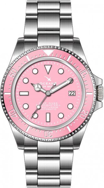 OceanX Sharkmaster-L Glossy Pink 42mm Automatic