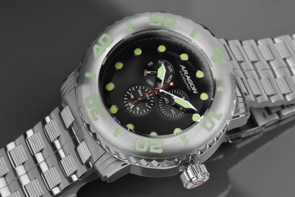 ARAGON Gauge 55mm Black Steel XXL