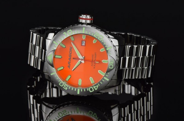 ARAGON Matador Orange 45mm Automatic Steel