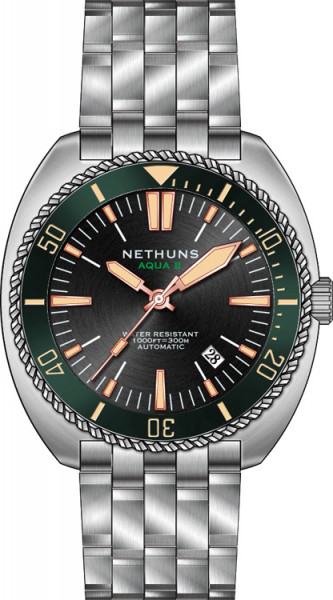 Nethuns Aqua II Black-Green Automatic
