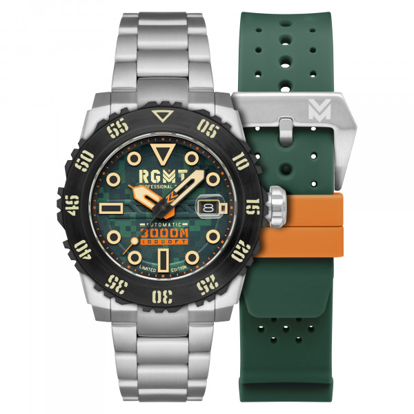RGMT Ohio 3000m Army Green 46mm Automatic Set Limited Edition TimeStore24